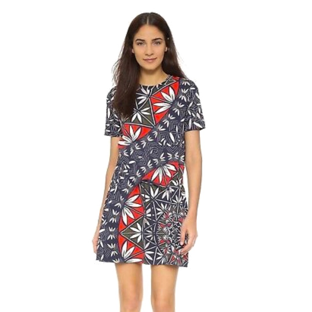 NWT Tory Burch - Drawstring Pottery Navy Dress